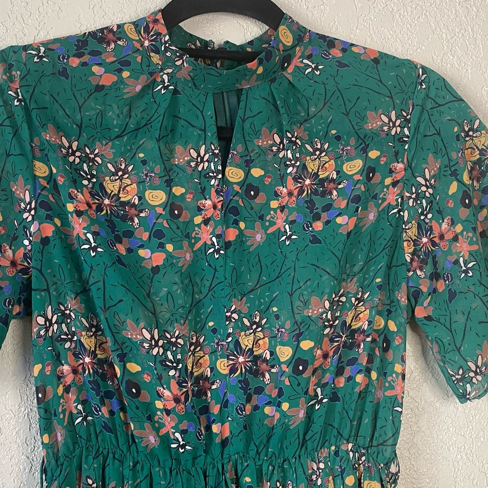 Green Plated Dress